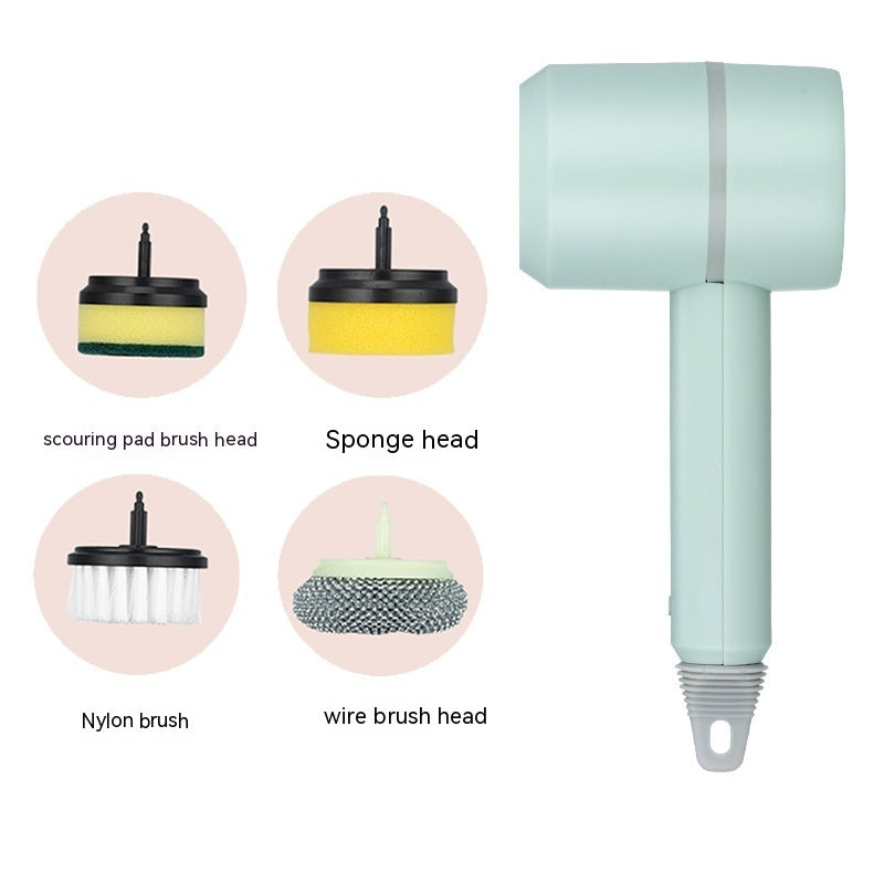 Electric Cleaning Brush – USB Rechargeable Scrubber for Dishes, Kitchen & Bathroom