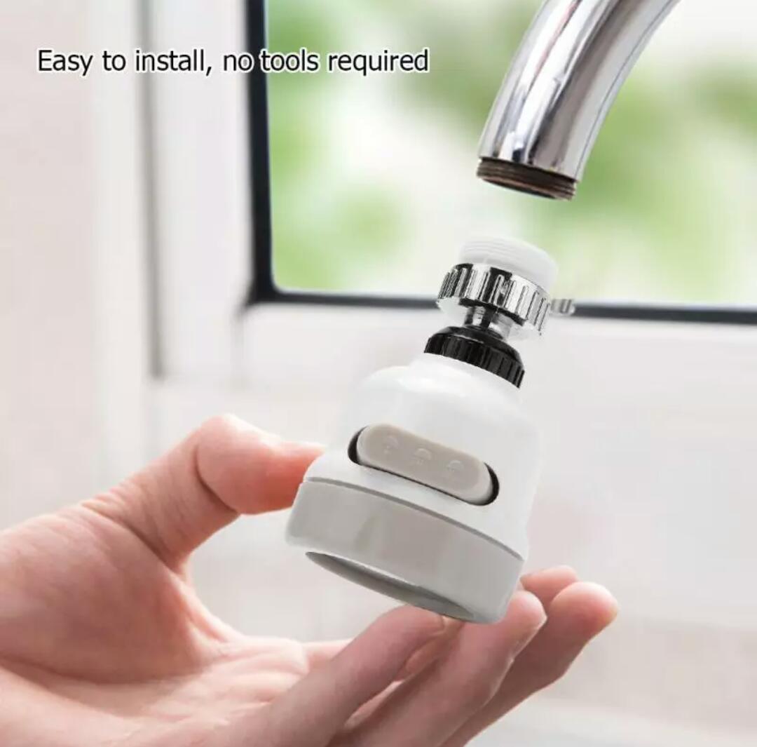 3-Mode Water-Saving Faucet Aerator – Adjustable Kitchen & Bathroom Tap