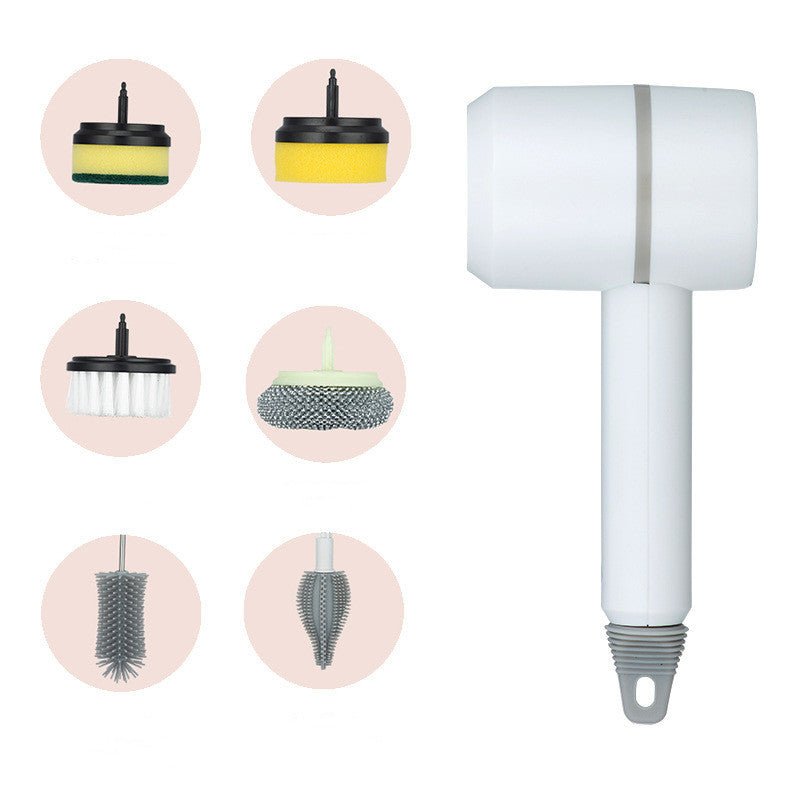 Electric Cleaning Brush – USB Rechargeable Scrubber for Dishes, Kitchen & Bathroom - Treasure Mementos