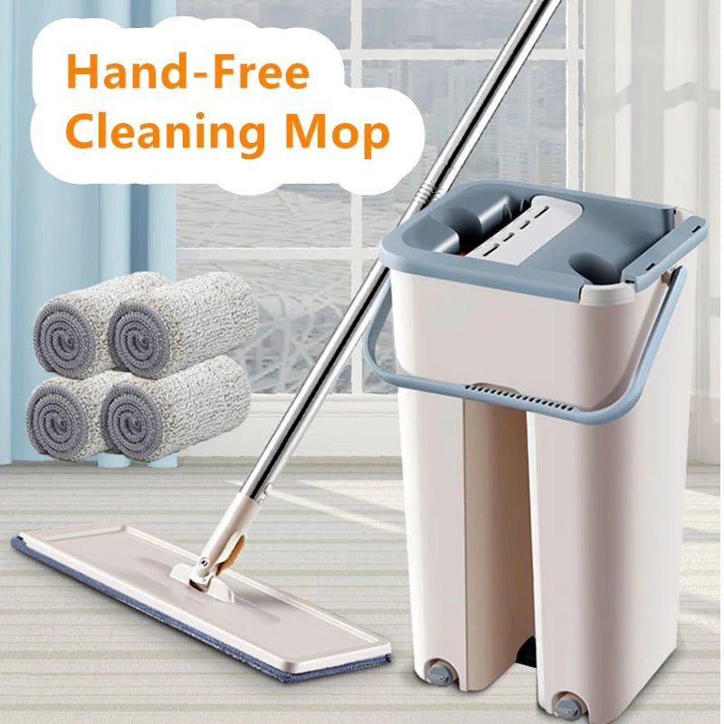 Hands - Free Flat Mop & Bucket Set - Treasure Mementos
