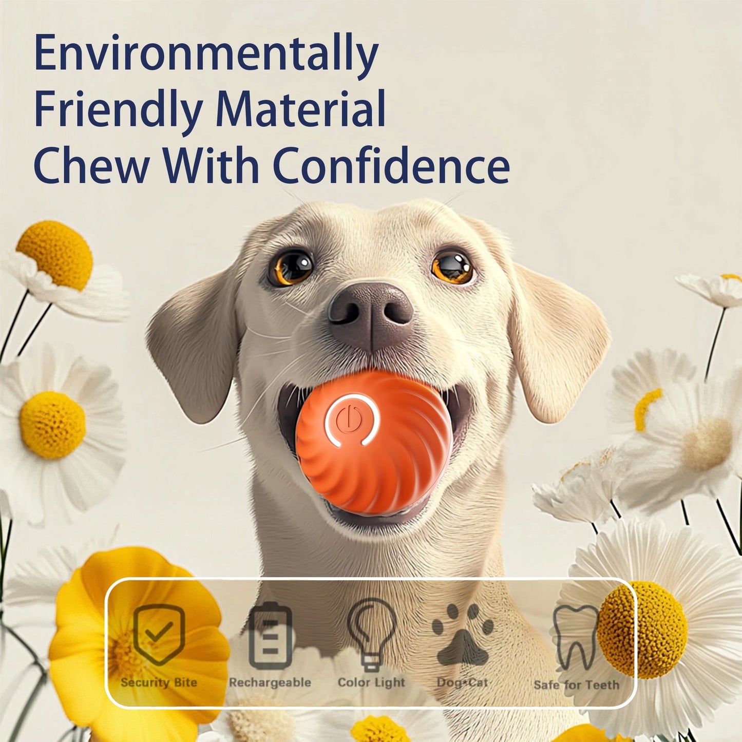 Interactive Bouncing Ball For Dogs - Treasure Mementos