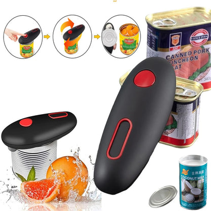 Electric Can Opener – One-Touch Automatic Opener for Cans, Jars & Bottles