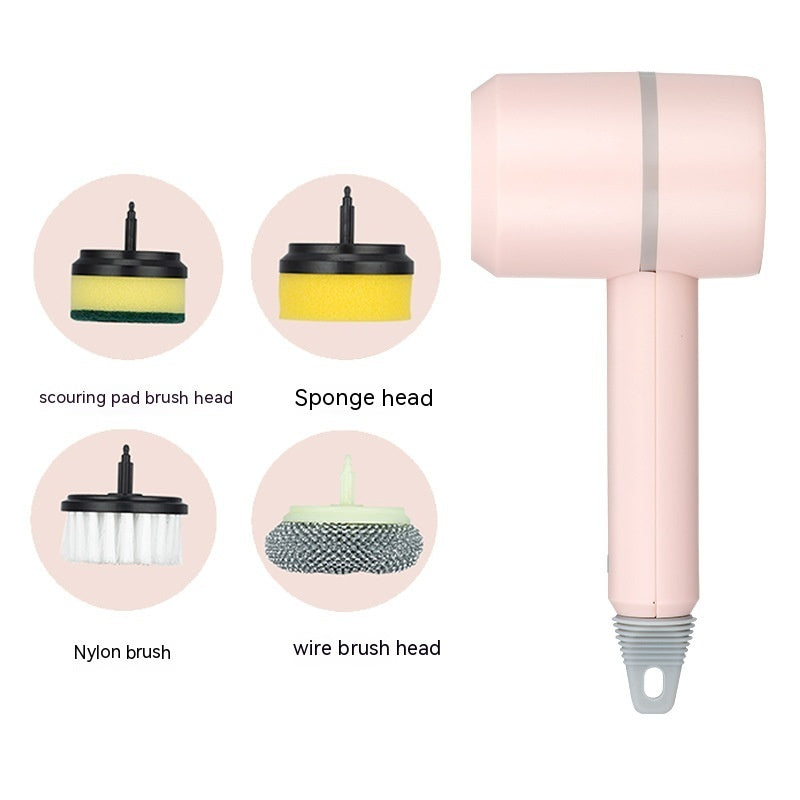 Electric Cleaning Brush – USB Rechargeable Scrubber for Dishes, Kitchen & Bathroom