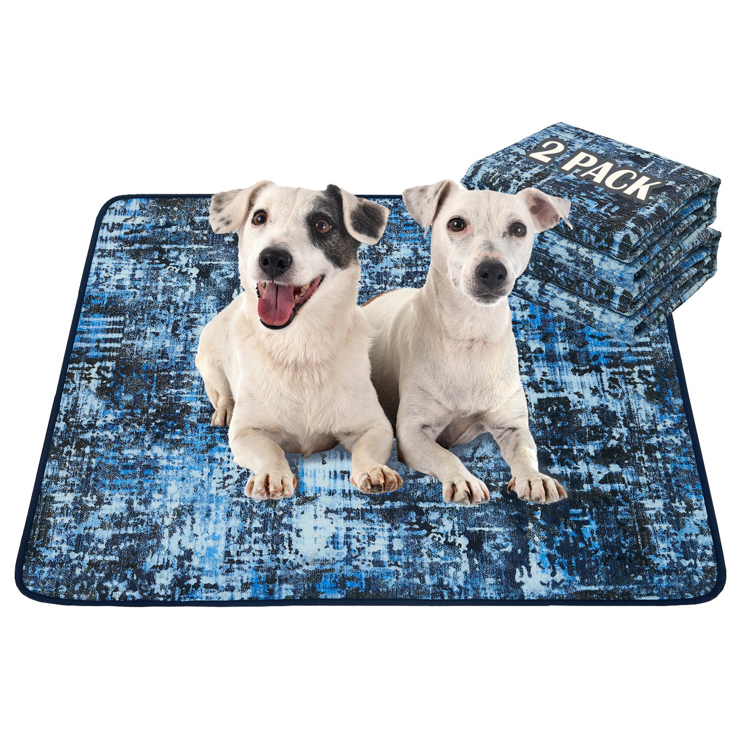 2 Pack Reusable Puppy Pads Super Absorbent Leakproof Dog Training Pads