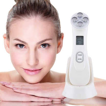 5-in-1 Face Massager Device – Skin Tightening, Cleaning & Lifting Tool