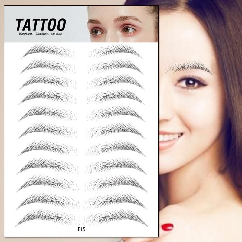 4D Waterproof Eyebrow Tattoo Stickers - Treasure Mementos