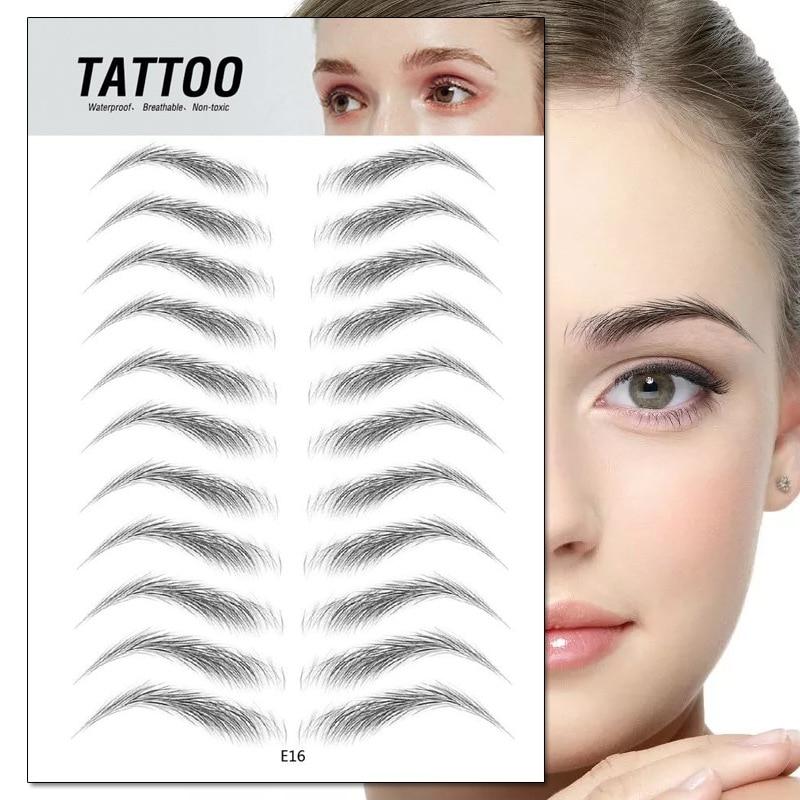 4D Waterproof Eyebrow Tattoo Stickers - Treasure Mementos