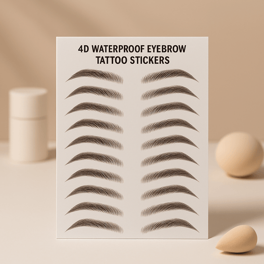 4D Waterproof Eyebrow Tattoo Stickers - Treasure Mementos