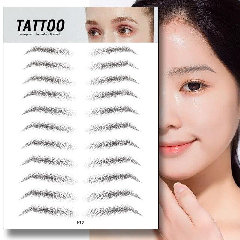4D Waterproof Eyebrow Tattoo Stickers - Treasure Mementos