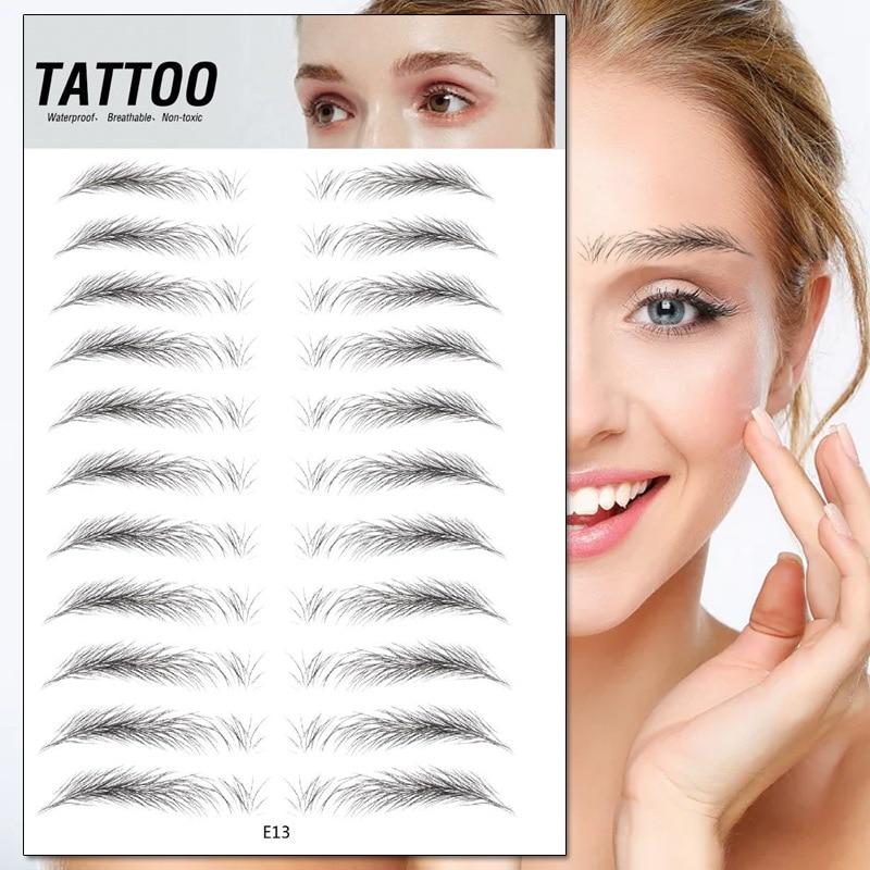 4D Waterproof Eyebrow Tattoo Stickers - Treasure Mementos