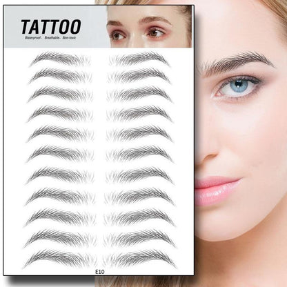 4D Waterproof Eyebrow Tattoo Stickers - Treasure Mementos