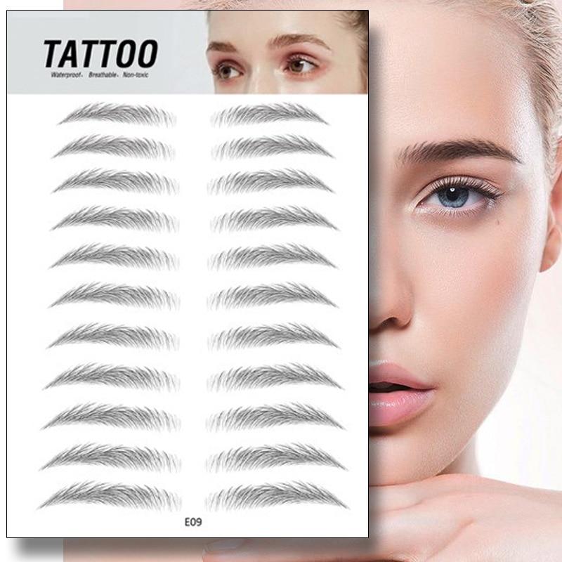 4D Waterproof Eyebrow Tattoo Stickers - Treasure Mementos