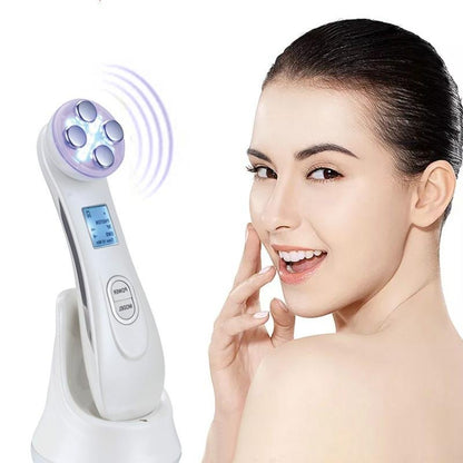 5 - in - 1 Face Massager Device – Skin Tightening, Cleaning & Lifting Tool - Treasure Mementos