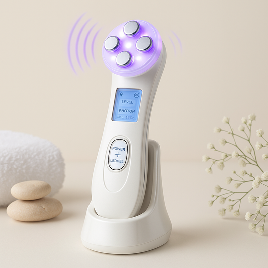 5-in-1 Face Massager Device – Skin Tightening, Cleaning & Lifting Tool
