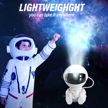 Astronaut Star Galaxy Projector, 360° Rotating Starry Sky Ceiling Led Night Light with Remote, for Kids Bedroom Party Decoration Lights (Black Guitar Model)