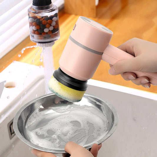 Electric Cleaning Brush – USB Rechargeable Scrubber for Dishes, Kitchen & Bathroom