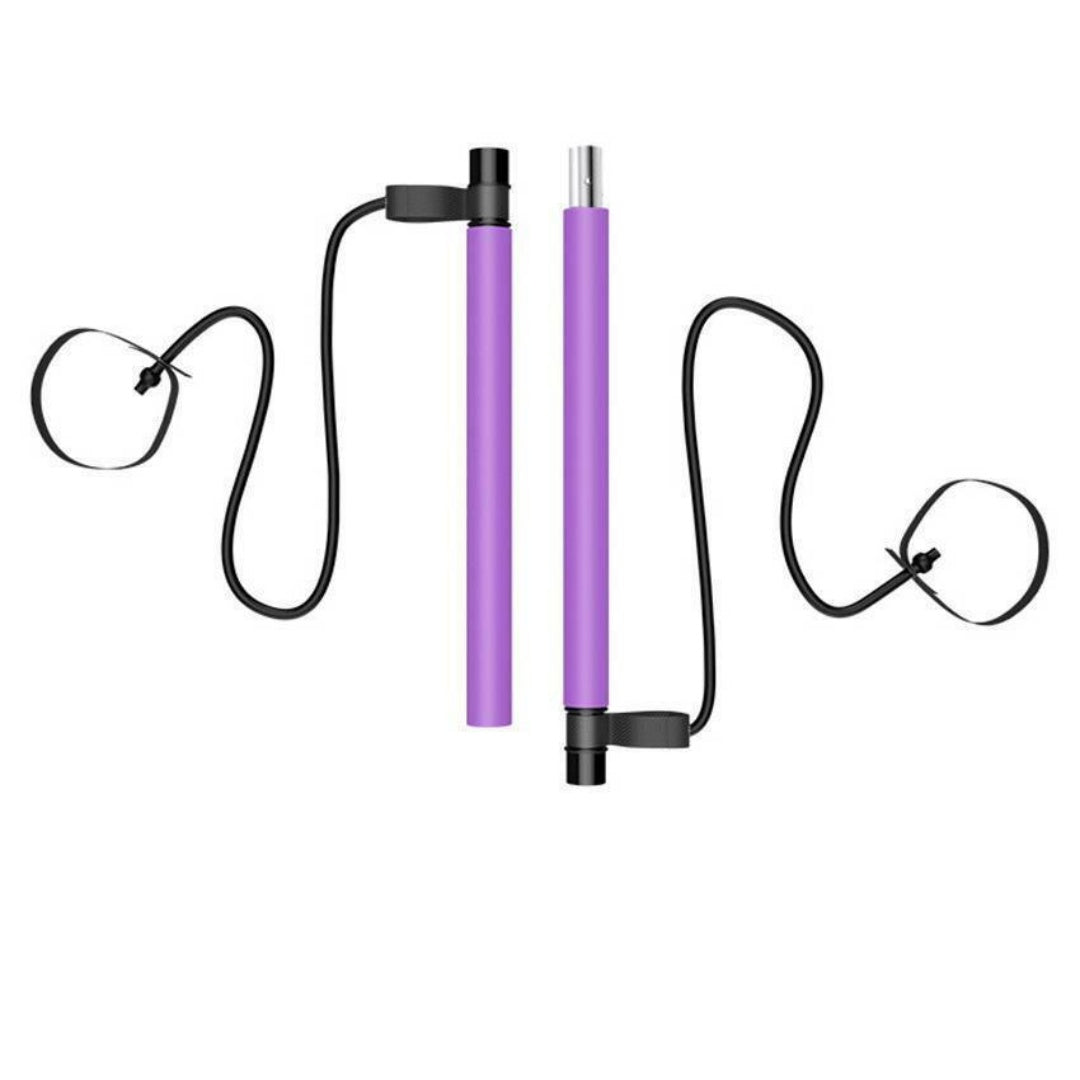 Pilates Squat Resistance Bar with Bands