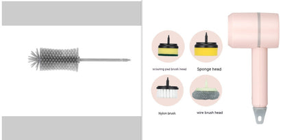 Electric Cleaning Brush – USB Rechargeable Scrubber for Dishes, Kitchen & Bathroom