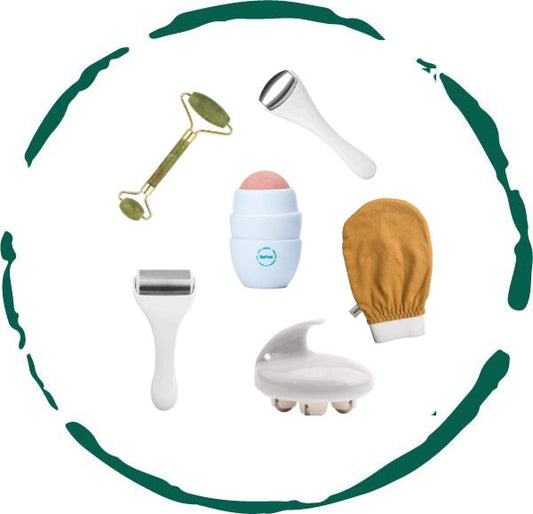 6-Piece Skincare Tool Set – Facial & Body Rollers