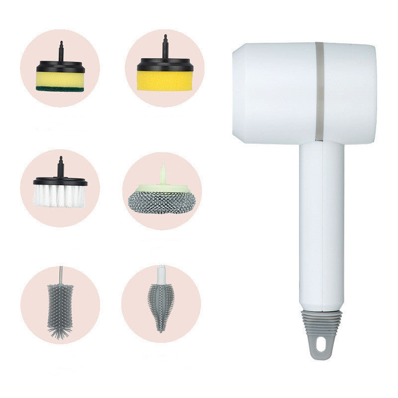 Electric Cleaning Brush – USB Rechargeable Scrubber for Dishes, Kitchen & Bathroom