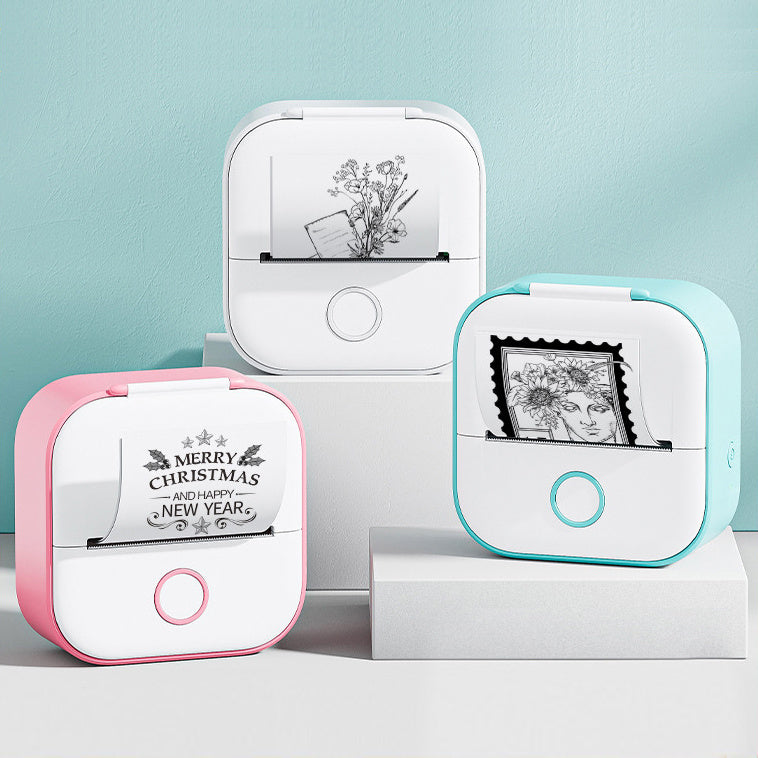 Portable Mini Thermal Printer – Wireless Pocket Photo & Sticker Label Printer