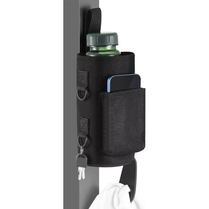 Magnetic Gym Water Bottle Carrier Sling Bag - Non-Slip Portable Holder for Gym Accessories