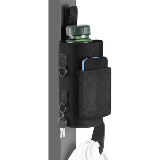 Magnetic Gym Water Bottle Carrier Sling Bag - Non-Slip Portable Holder for Gym Accessories