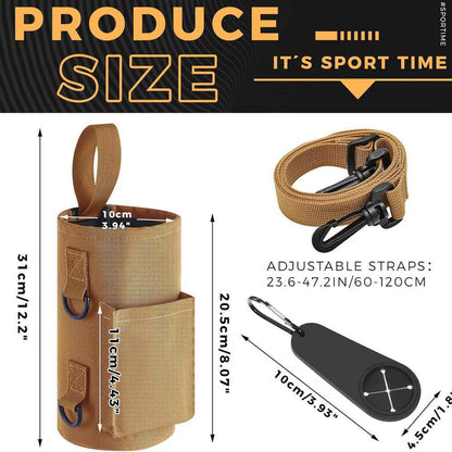 Magnetic Gym Water Bottle Carrier Sling Bag - Non-Slip Portable Holder for Gym Accessories