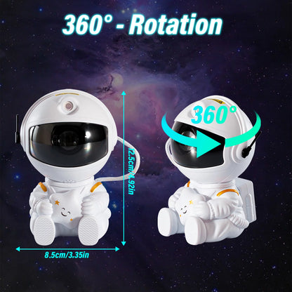 Astronaut Star Galaxy Projector, 360° Rotating Starry Sky Ceiling Led Night Light with Remote, for Kids Bedroom Party Decoration Lights (Black Guitar Model)