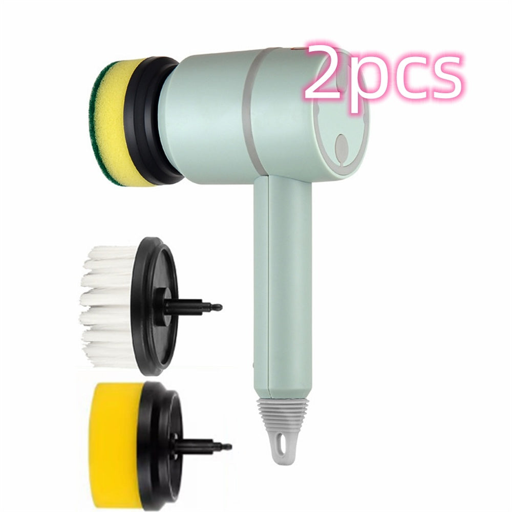 Electric Cleaning Brush – USB Rechargeable Scrubber for Dishes, Kitchen & Bathroom