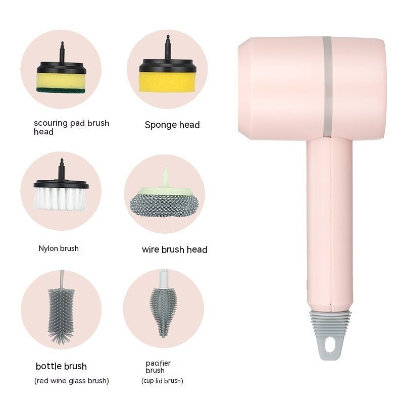 Electric Cleaning Brush – USB Rechargeable Scrubber for Dishes, Kitchen & Bathroom - Treasure Mementos