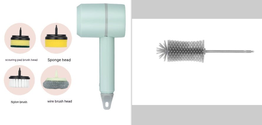 Electric Cleaning Brush – USB Rechargeable Scrubber for Dishes, Kitchen & Bathroom - Treasure Mementos