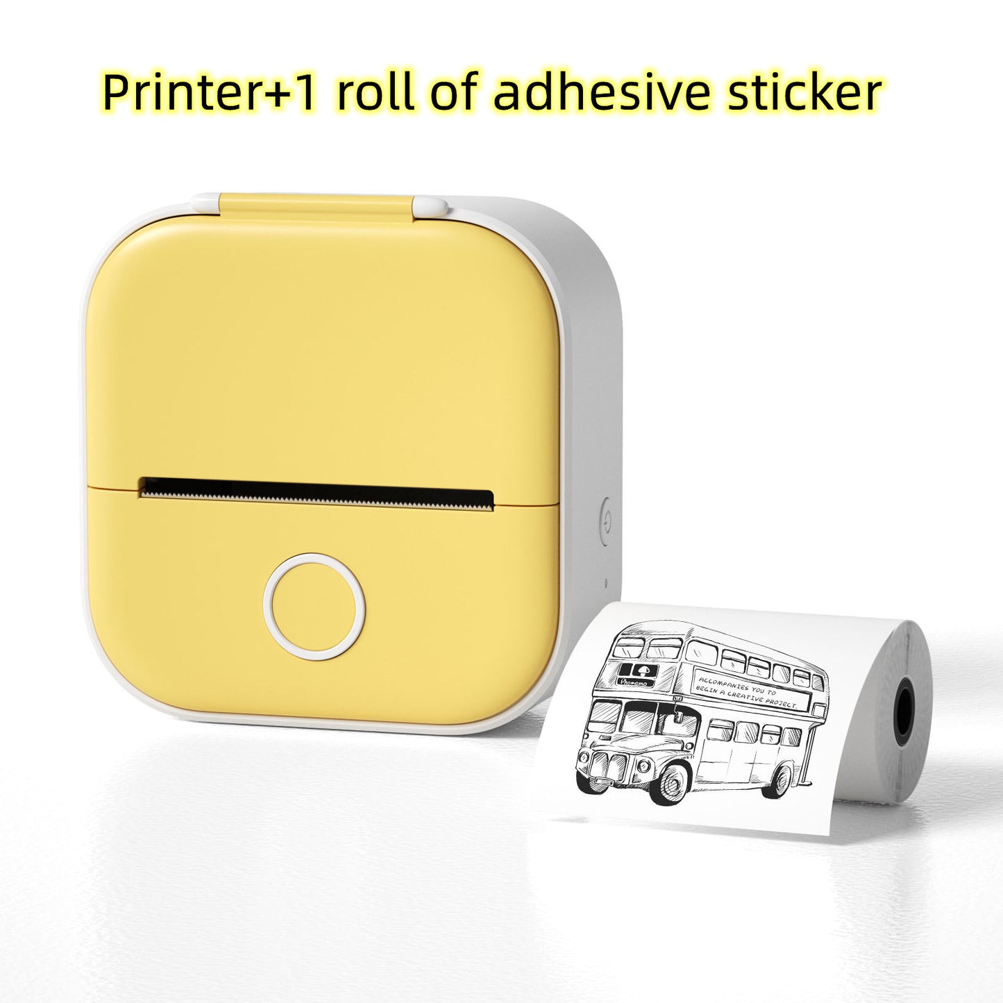 Portable Mini Thermal Printer – Wireless Pocket Photo & Sticker Label Printer