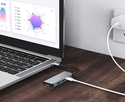 New Type-C Docking Station USB C Four In One Hub 4K
