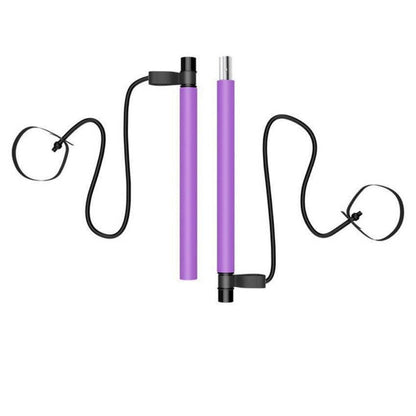 Pilates Squat Resistance Bar with Bands - Treasure Mementos