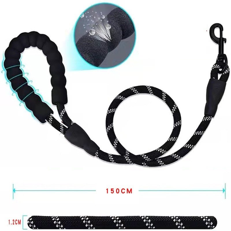 Polyester Pet Reflective One Drag Two Traction Rope - Treasure Mementos